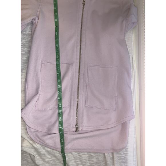 ATM Anthony Thomas Melillo Lux Zip Hoodie Purple Size Medium - Picture 7 of 8